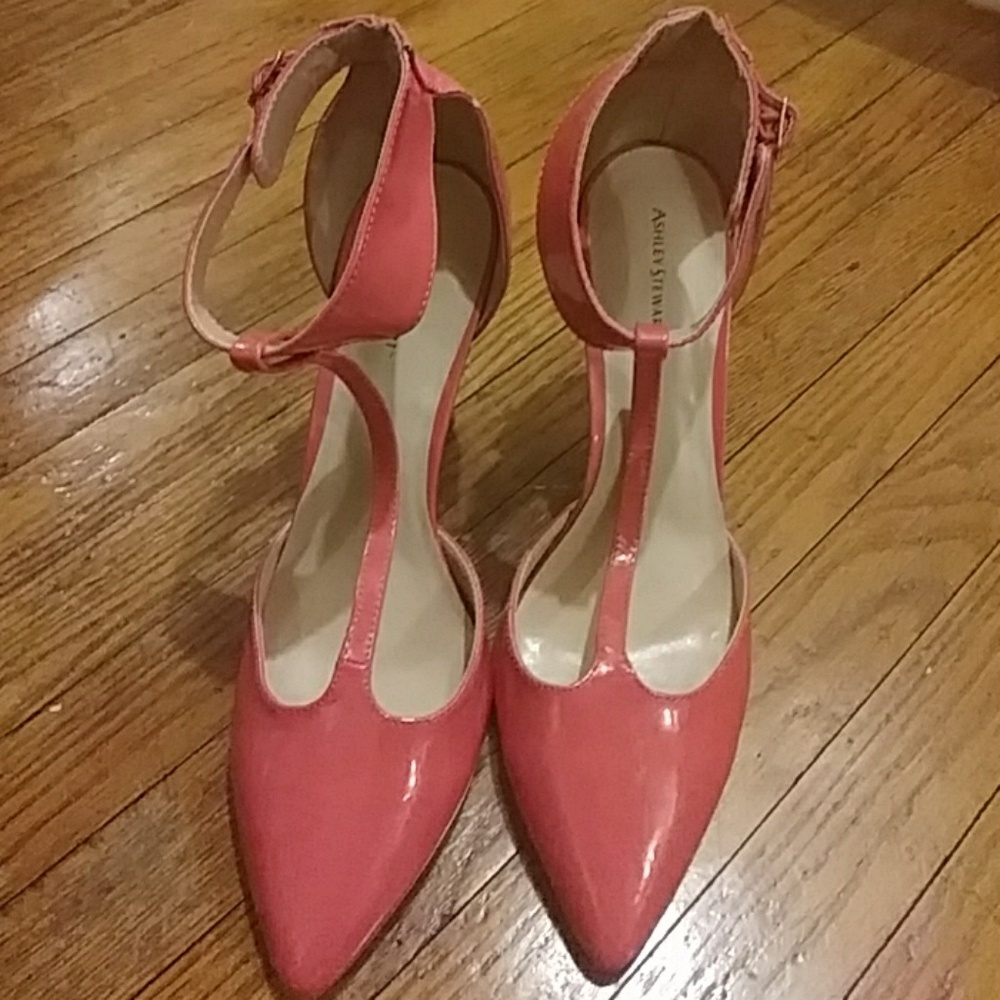 Ashley Stewart shoe size 12 ankle strap 1" wide
